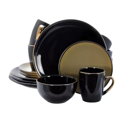 Elama Cambridge Grand 16-pc. Stoneware Dinnerware Set