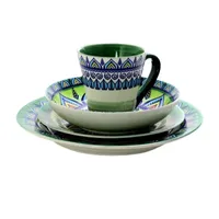 Elama Zen Mozaik 16-pc. Stoneware Dinnerware Set