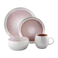 Elama Mocha Muave 16-pc. Stoneware Dinnerware Set