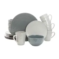 Elama Tahitian Pearl 16-pc. Stoneware Dinnerware Set