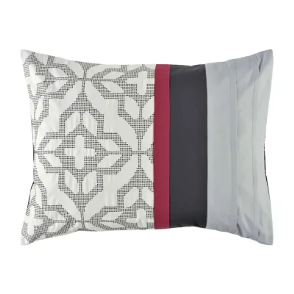 Eden & Oak Preston 10-pc. Geometric Embroidered Comforter Set