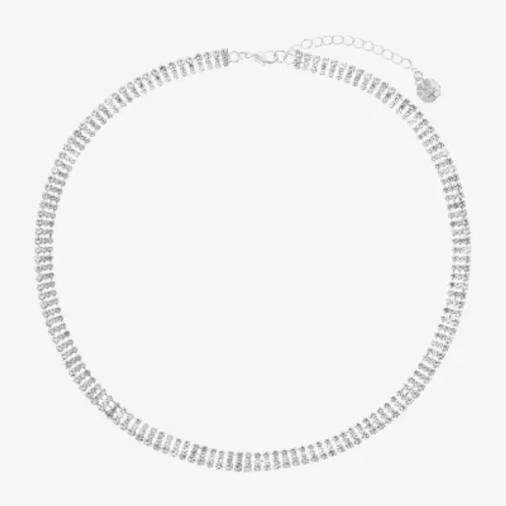 Monet Jewelry Silver Tone 18 Inch Collar Necklace
