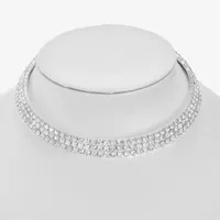 Monet Jewelry Silver Tone 12 Inch Choker Necklace