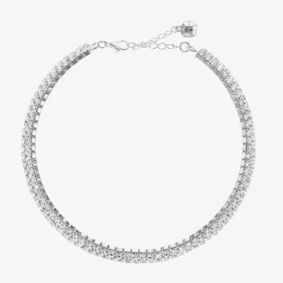 Monet Jewelry Silver Tone 12 Inch Choker Necklace