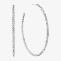 Monet Jewelry Silver Tone Hoop Earrings
