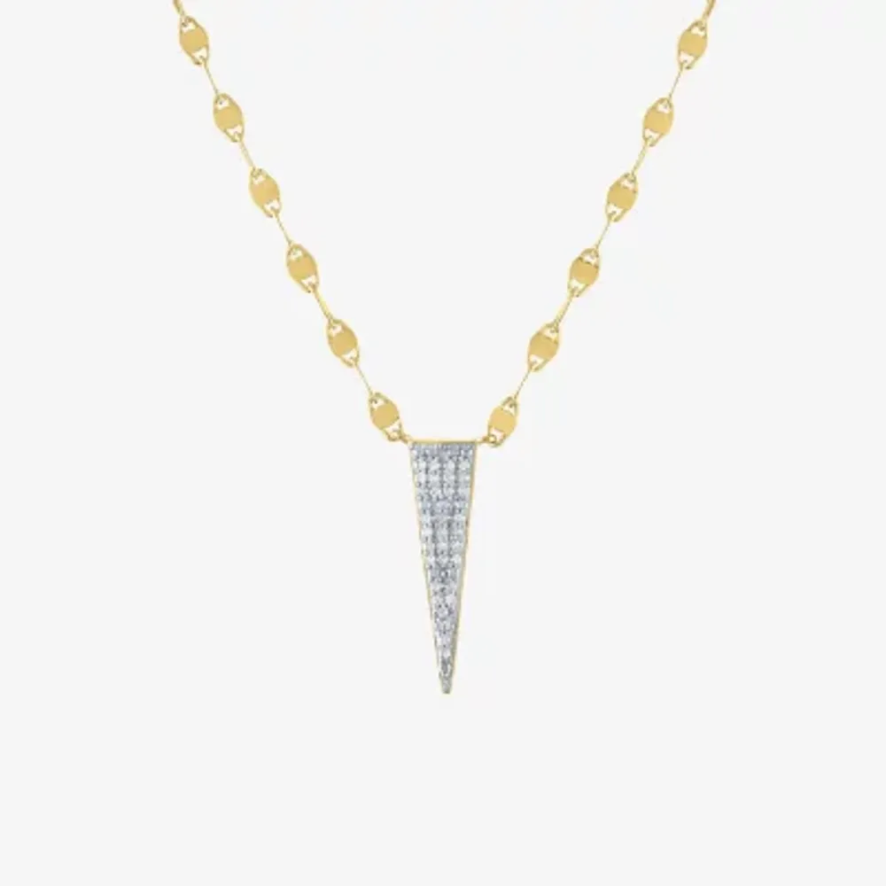 FINE JEWELRY Diamond Addiction Womens 1/10 CT. T.W. Mined White Sterling  Silver Pendant Necklace | Plaza Del Caribe