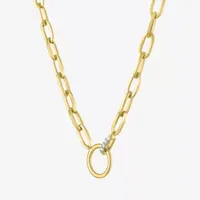 Diamond Addiction (G-H / Si2-I1) Womens 1/10 CT. T.W. Lab Grown White Diamond 14K Gold Over Silver Pendant Necklace