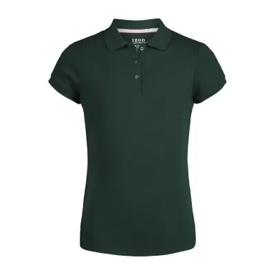 IZOD Little & Big Girls Short Sleeve Polo Shirt