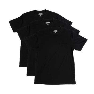 Smiths Workwear 3-Pack Quick Dry Mens 3 Pack Crew Neck Short Sleeve Pocket T-Shirt