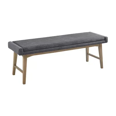 INK+IVY April Mid-Century Upholstered Bench