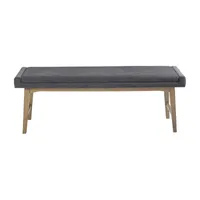 INK+IVY April Mid-Century Upholstered Bench