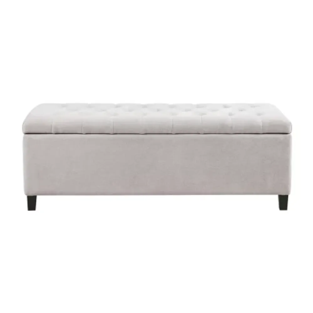 Madison Park Sasha Tufted Top Storage Bench