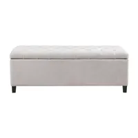 Madison Park Sasha Tufted Top Storage Bench