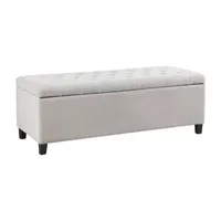 Madison Park Sasha Tufted Top Storage Bench