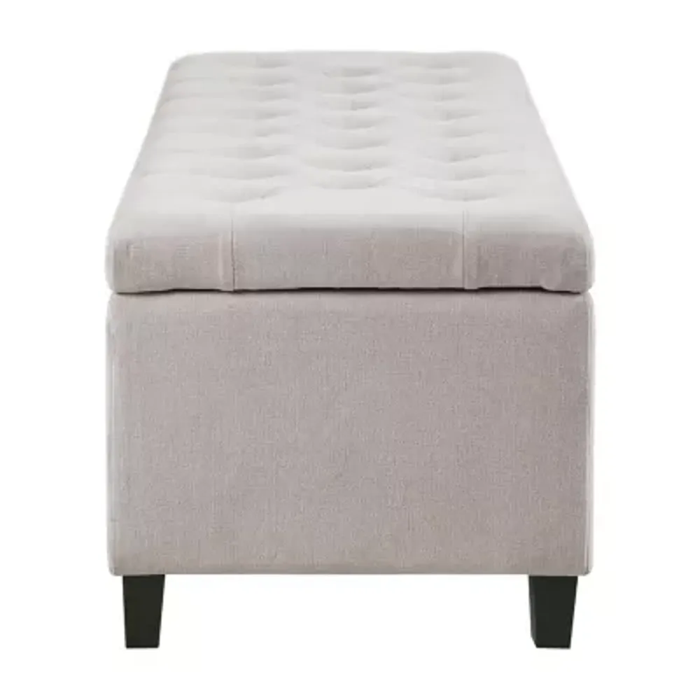 Madison Park Sasha Tufted Top Storage Bench