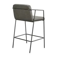 Madison Park Dunas Faux Leather Counter Stool