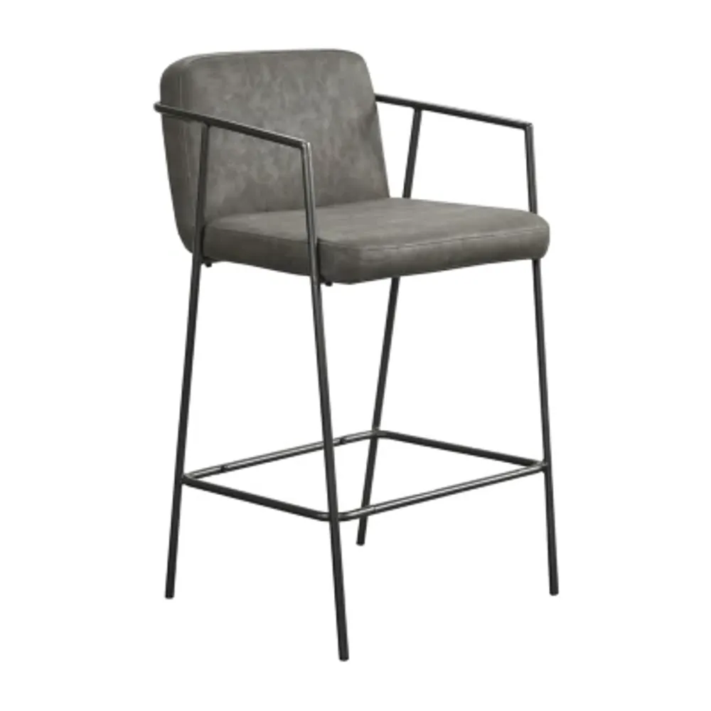 Madison Park Dunas Faux Leather Counter Stool