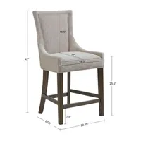 Madison Park Signature Ultra 25 1/2 Inch Upholstered Counter Stool