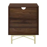 20" Wooden 1 Drawer Nightstand