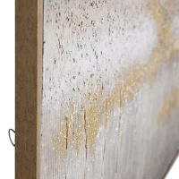 Stylecraft Hand Painted High Texture Gold Canvas Art