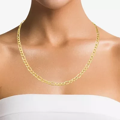 10K Yellow Gold 20" Hollow Figaro Chain