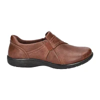 Easy Street Womens Ariah Closed Toe Ballet Flats