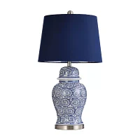 Stylecraft 17 W Blue Ivy Table Lamp