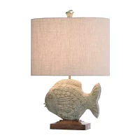 Stylecraft 17 W Ocean Blue Table Lamp