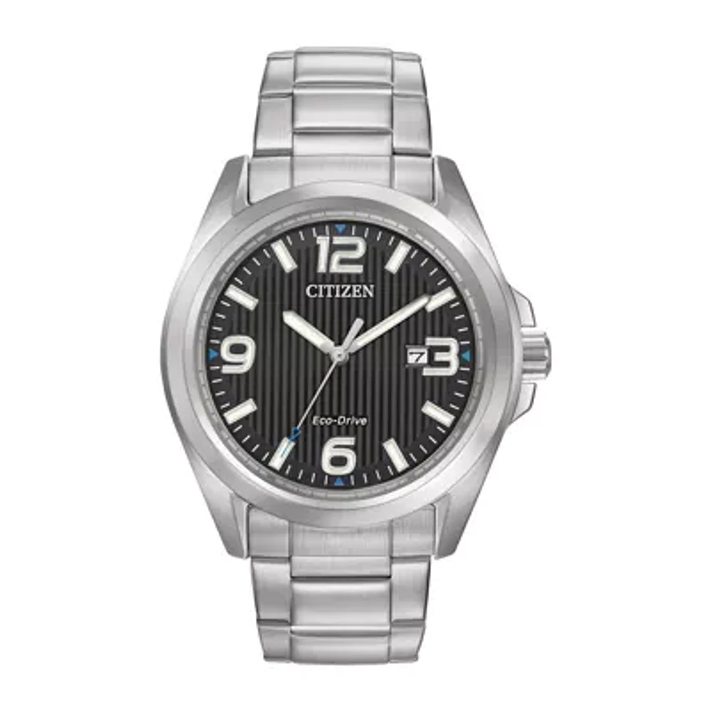 Citizen Chandler Mens Silver Tone Stainless Steel Bracelet Watch Aw1430-86e