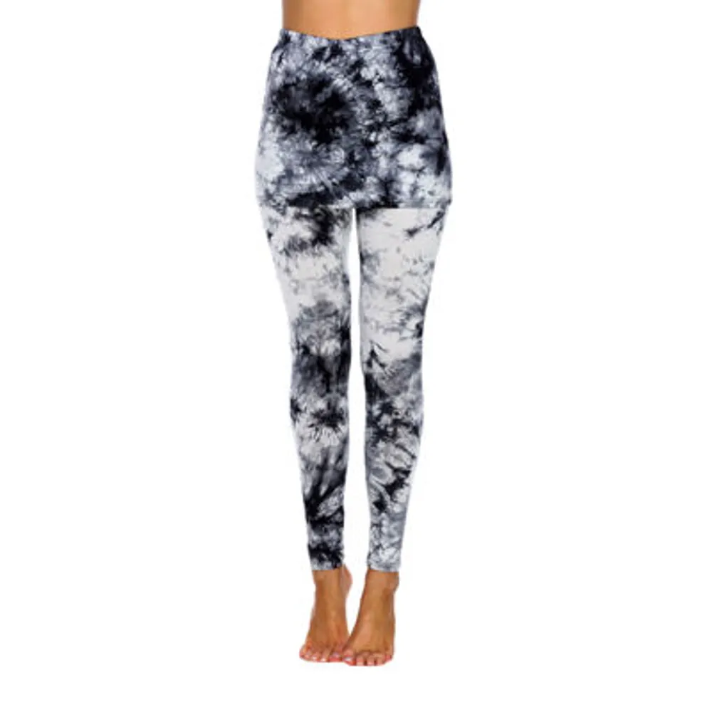 White Mark Tie Dye Womens Mid Rise Full Length Leggings