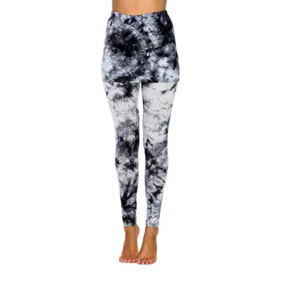 White Mark Tie Dye Womens Mid Rise Full Length Leggings