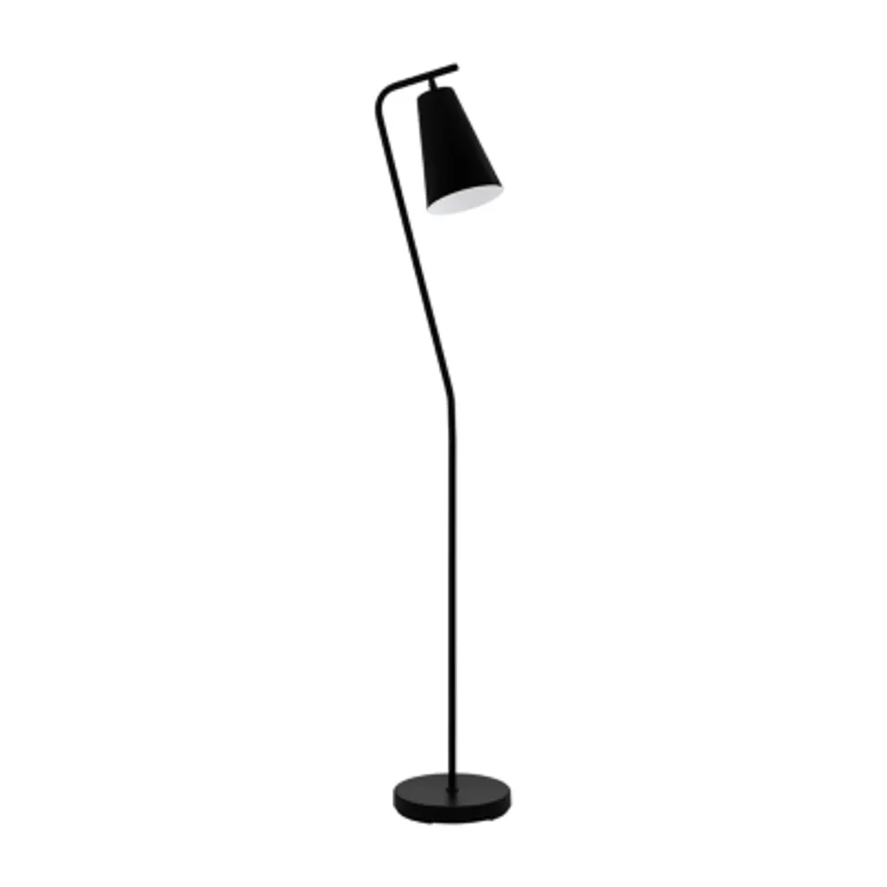 Vuiligheid Voorloper cilinder Eglo Camacho Black & Natural Led Steel Floor Lamp | Foxvalley Mall