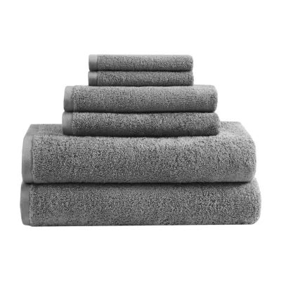 Clean Spaces Aure 100% Cotton Solid 6-pc Antimicrobial Towel Set