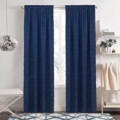 Achim Blake Rod Pocket Light-Filtering Single Curtain Panel
