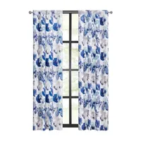 Achim Poppy Field Blackout Rod Pocket Single Curtain Panel