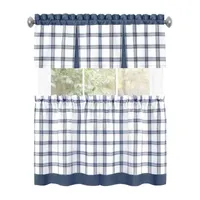 Achim Tate 3-pc. Rod Pocket Kitchen Curtains & Drapes Window Sets