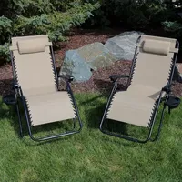 2 Pack Patio Lounge Chair