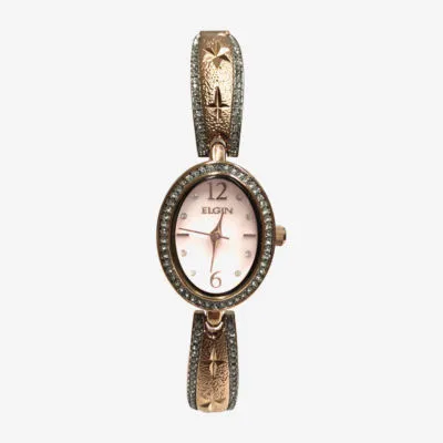 Elgin Mens Rose Goldtone Bracelet Watch Eg17012rg