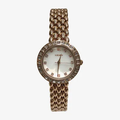 Elgin Womens Rose Goldtone Bracelet Watch Eg17009rg