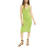 Forever 21 Knit Womens Sleeveless Midi Bodycon Dress Juniors