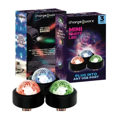 Chargeworx Car DJ USB Disco Lamp