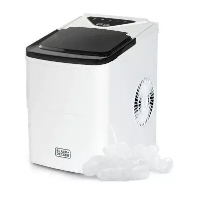 BLACK+DECKER Self-Cleaning Portable Ice Machine with 26-Lb. Capacity Every 24 Hours with Basket & Scoop