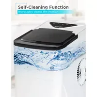 BLACK+DECKER Self-Cleaning Portable Ice Machine with 26-Lb. Capacity Every 24 Hours with Basket & Scoop