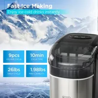 BLACK+DECKER COUNTERTOP ICE Maker 26 LB. ICE Machine