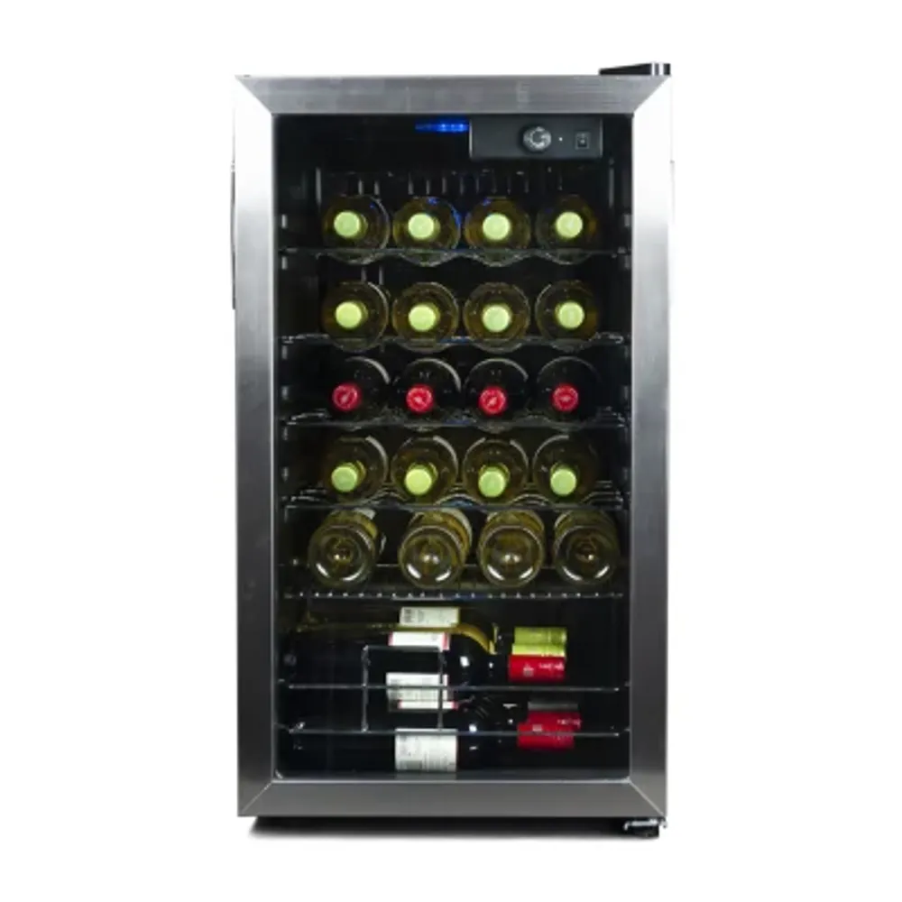 BLACK+DECKER 26 Bottle Compressor Cooling Wine Fridge with Blue Light & LED Display BD61536