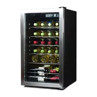 BLACK+DECKER 26 Bottle Compressor Cooling Wine Fridge with Blue Light & LED Display BD61536