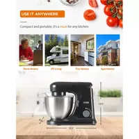 Commercial Chef Electric Stand Mixer 4.7 Quart 7 Speed Settings