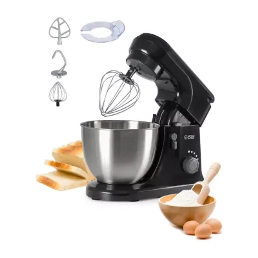SOLAC 5-Speed Black Turbo Hand Mixer with Beaters and Dough Hooks