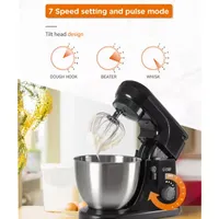 Commercial Chef Electric Stand Mixer 4.7 Quart 7 Speed Settings