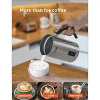 Commercial Chef Milk Frother Electric Milk Steamer Stainless Steel Automatic 120V